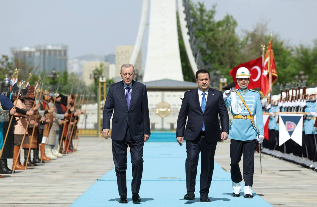 Irak Başbakanı Ankara’da! Külliye’de resmi tören: Sudani’den güç birliği mesajı... - Resim: 31